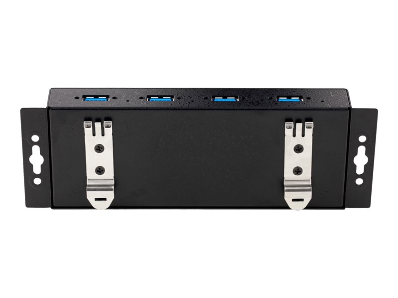 Hub USB 3.0 Industriel 4 Ports - Montable, Alimentation 7-24V CC - Protection ESD, Charge Jusqu'à 2,4A Par Port
