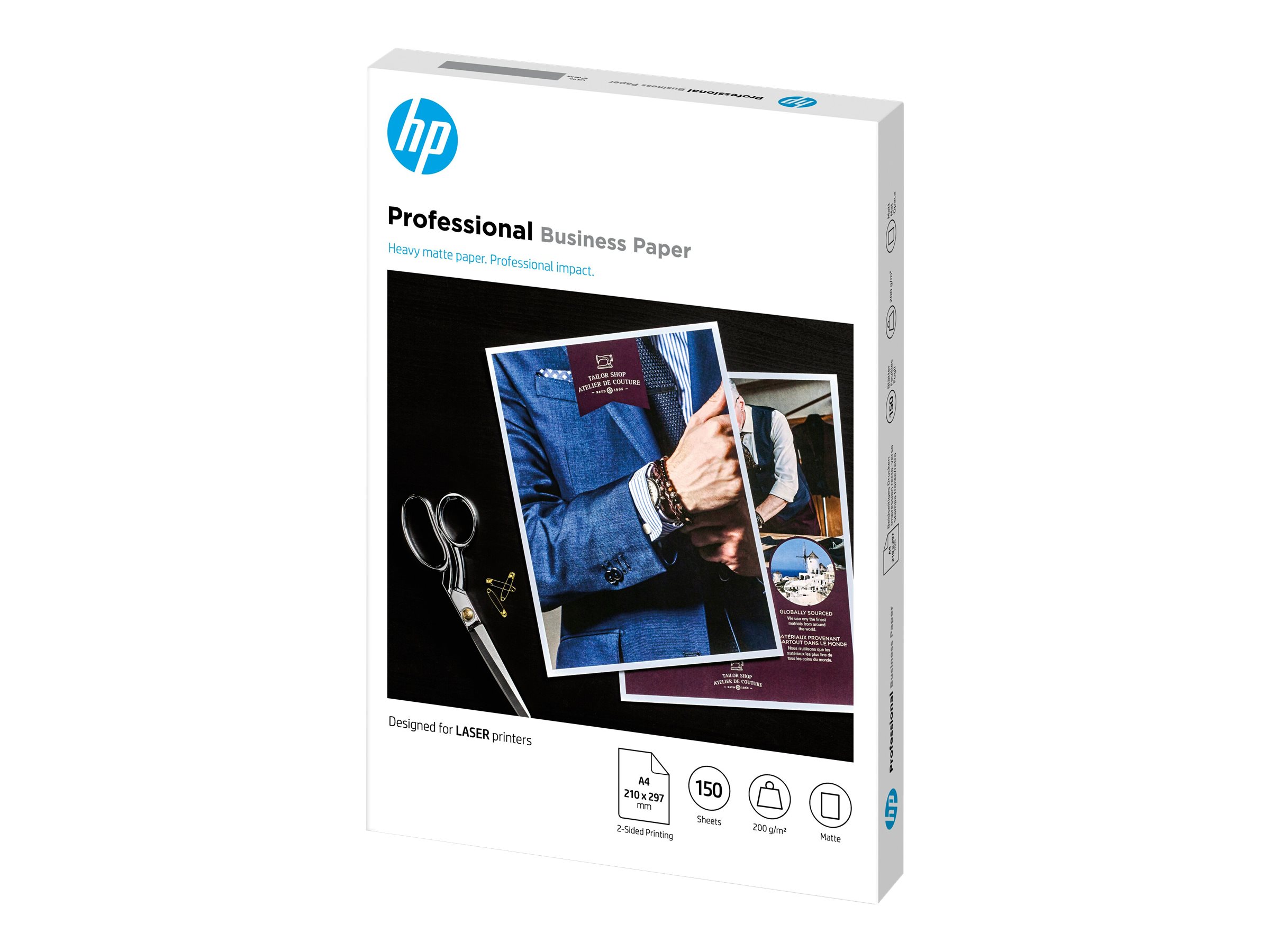 HP Professional - Matt - A4 (210 x 297 mm) - 200 g/m? - 150 Blatt Fotopapier - f?r Laser MFP 13X; LaserJet Managed Flow MFP E87660; Neverstop 1001; Neverstop Laser MFP 12XX