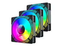 GameMax KF300R BK Fan 3-pack Sort 120 mm