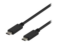 DELTACO USB 3.1 USB Type-C kabel 1m Sort