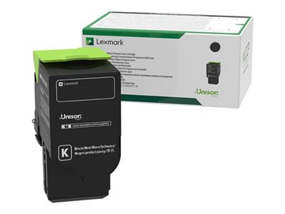 Lexmark High Yield black original toner cartridge LCCP Product shot Left-angle 79150