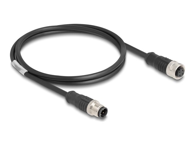 M12 Cable D-coded 4 pin male to female P