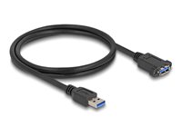 DeLOCK USB forlængerkabel 1m Sort