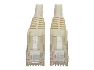 Eaton Tripp Lite Series Cat6 Gigabit Snagless Molded (UTP) Ethernet Cable (RJ45 M/M), PoE, White, 8 ft. (2.43 m)
