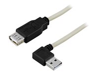 DELTACO USB 2.0 USB forlængerkabel 20cm