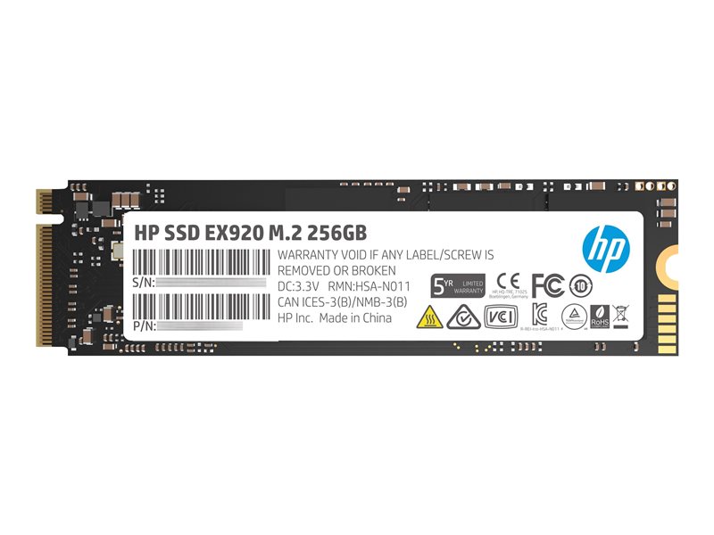 HP Dysk SSD EX920 256GB M.2 PCIe Gen3 x4 NVMe 3200/1200 MB/s