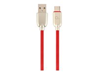 Cablexpert Premium USB 2.0 USB Type-C kabel 2m Rød