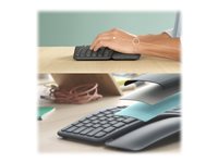 Logitech Ergo K860 Split Wireless Keyboard for Business - Ergonomic Design,  Secured Logi Bolt Technology, Bluetooth, Globally Certified,  Windows/Mac/Chrome/Linux - Graphite 