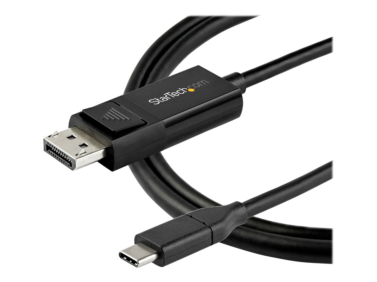 StarTech.com 6ft/2m USB C to DisplayPort 1.4 Cable 8K 60Hz/4K, Bidirectional DP to USB-C or USB-C to DP Reversible Video Adapter Cable, HBR3/HDR/DSC, USB Type C/Thunderbolt 3 Monitor Cable - 8K USB-C to DP Cable - kabel DisplayPort - USB-C do DisplayPort - 2 m – foto 4