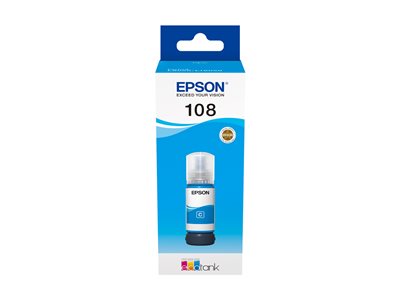 EPSON 1LB 108 EcoTank Cyan Ink Bottle, EPSON C13T09C24A  (BILD2)