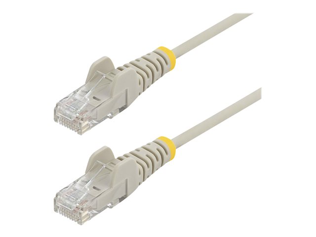 Image of StarTech.com 2m Slim LSZH CAT6 Ethernet Cable, 10 Gigabit Snagless RJ45 100W PoE Patch Cord, CAT 6 10GbE UTP Network Cable w/Strain Relief, Grey, Fluke Tested/ETL, Low Smoke Zero Halogen - Category 6 - 28AWG (N6PAT200CMGRS) - patch cable - 2 m - grey