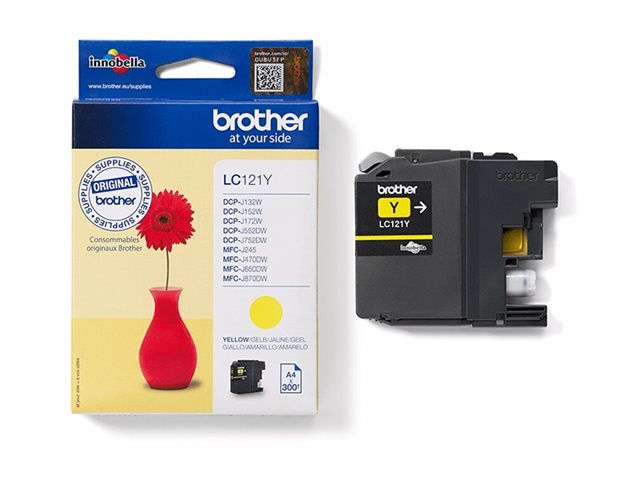 BROTHER LC121Y ink yellow 300pages