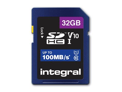 Integral - flash memory card - 32 GB - SDHC UHS-I