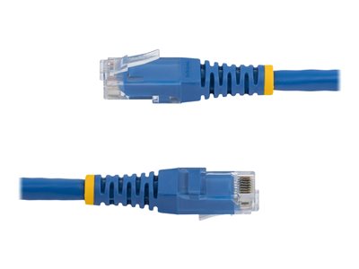 StarTech.com 35ft CAT6 Ethernet Cable, 10 Gigabit Molded RJ45 650MHz 100W PoE Patch Cord, CAT 6 10GbE UTP Network Cable with Strain Relief, Blue, Fluke Tested/Wiring is UL Certified/TIA - Category 6 - 24AWG (C6PATCH35BL)