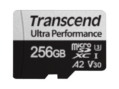 SD microSD Card 256GB Transcend SDXC USD340S w/Adapter - TS256GUSD340S