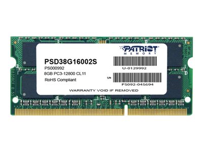 Patriot Signature Line DDR3 module 8 GB SO-DIMM 204-pin 1600 MHz / PC3-12800 CL11 