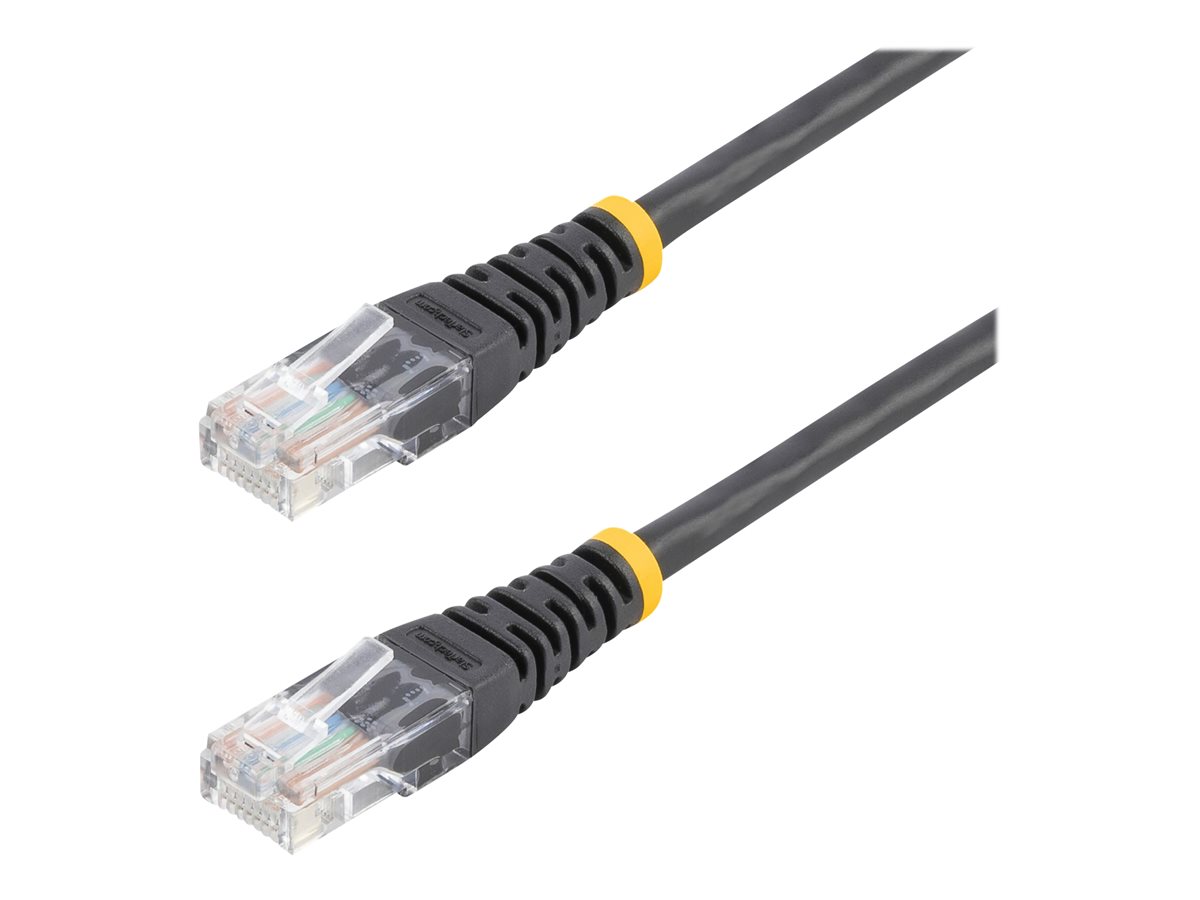 15m Cat5e Black Molded Cat5e Patch Cable