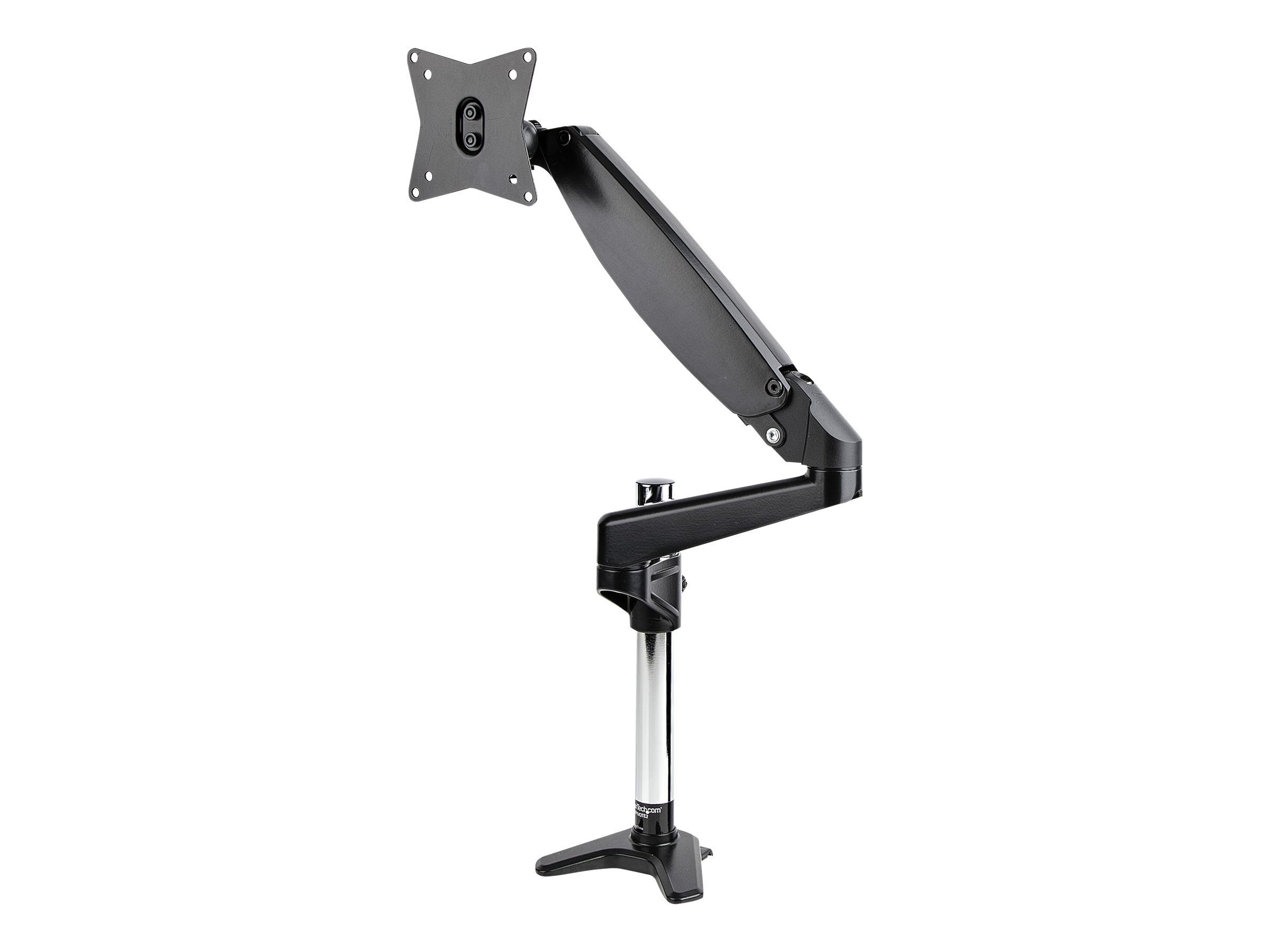 StarTech.com Desk Mount Monitor Arm for Single VESA Display up to 32" or 49" Ultrawide 8kg/17.6lb, Full Motion Articulating & Height Adjustable w/ Cable Management, C-Clamp, Grommet Mount