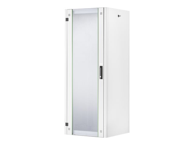 DIGITUS Network Cabinet Hyper 19inch 32U rack 600x600 600kg assembled front glass door grey