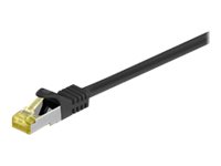 MicroConnect CAT 7 SFTP, PiMF 25cm Netværkskabel Sort