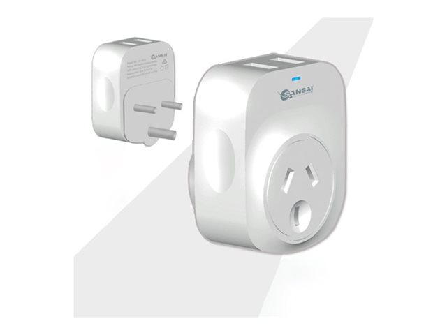 Sansai Travel Adapter power adapter Product shot Multi-angle 78500