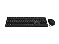 V7 CKW350FR - keyboard and mouse set full size - AZERTY - French - black Input Device