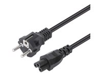 Manhattan Power CEE 7/7 Strøm IEC 60320 C5 Sort 3m Strømkabel