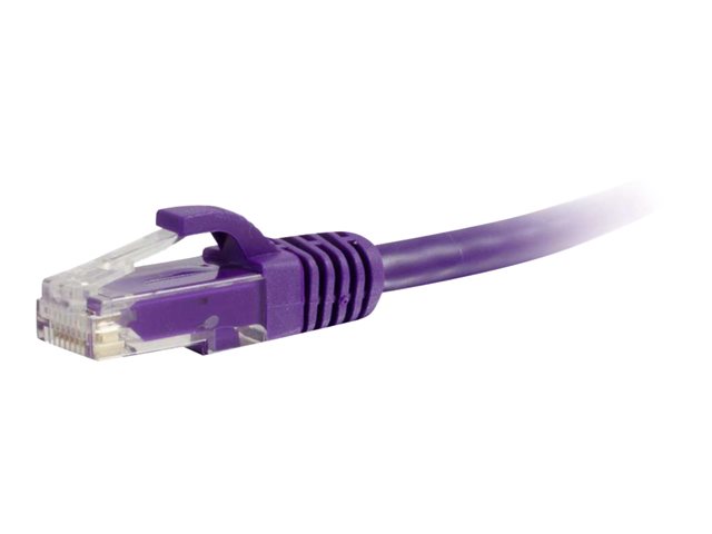 C2G Cat5e Booted Unshielded (UTP) Network Patch Cable - patch kabel - 50 cm - purpurová – foto 3