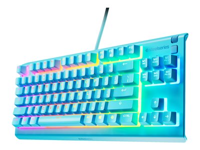 SteelSeries Apex 3 Keyboard TKL with media wheel backlit USB QWERTY US 