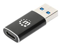 Manhattan USB 3.2 Gen 2 USB-C adapter Sort
