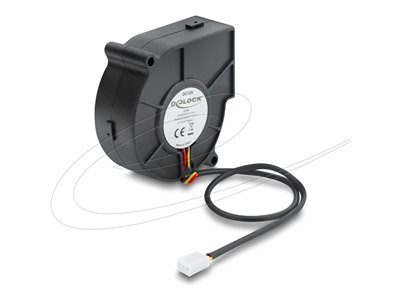 DELOCK Radiallüfter/Lüftergebläse 12V DC 75x75x30mm 3 Pin