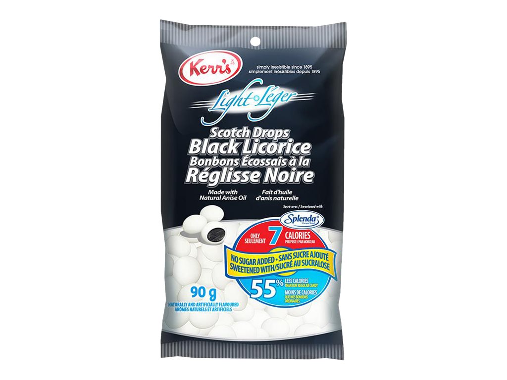 KERR'S LIGHT LICORICE DROPS 90G