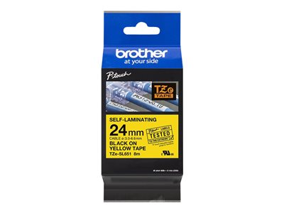 BROTHER TZeSL651 tape Black on Yellow