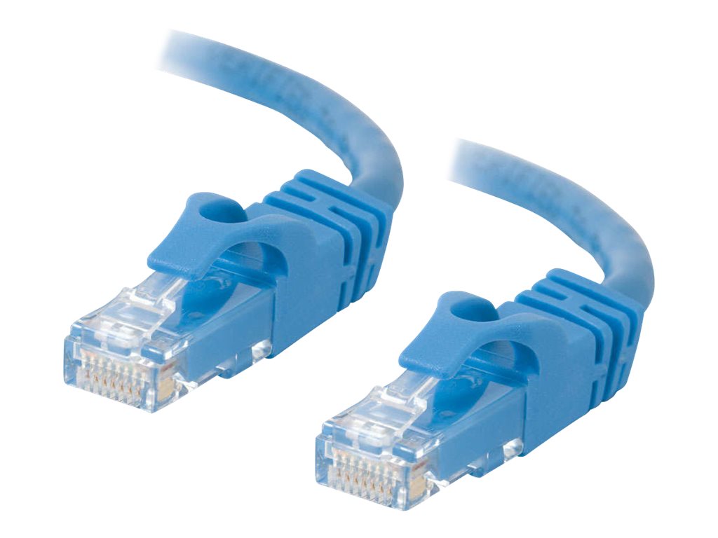 C2G Cat6 Booted Unshielded (UTP) Network Patch Cable - patch kabel - 30 cm - modrá