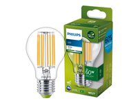 Philips LED-filament-lyspære 4W A 840lumen 3000K Hvidt lys