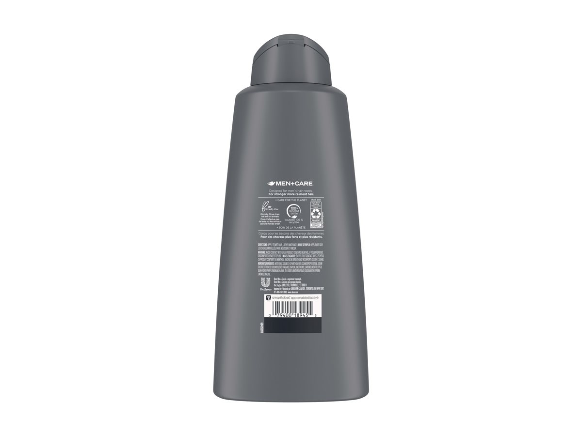 Dove Men + Care Fresh + Clean 2 in 1 Shampoo and Conditioner - Caffeine + Menthol - 750ml