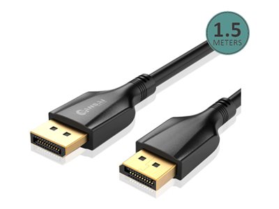 Sansai DisplayPort cable DisplayPort to DisplayPort 1.5 Product shot Right-angle 79250