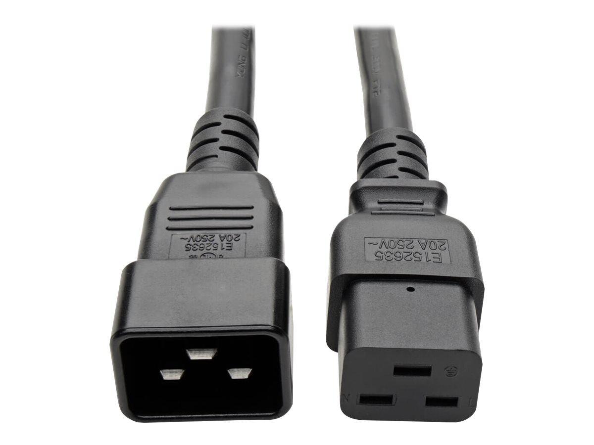 Tripp Lite 6ft Power Cord Extension Y Splitter Cable C19 to C20 20A 12AWG 6'