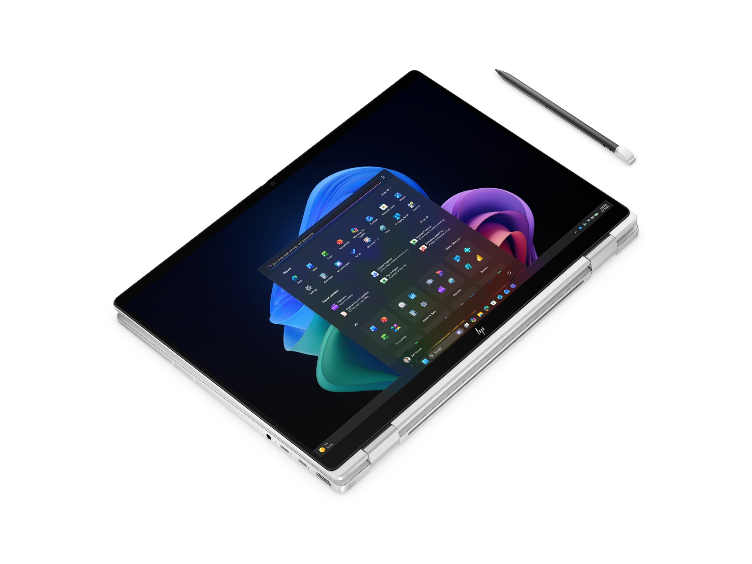HP EliteBook X Flip G2i Notebook Next Gen Ai Copilot+ PC 14 Intel Core Ultra 7 356H 32 Product shot Left-angle 79902
