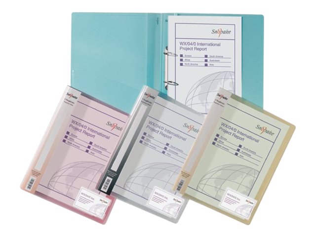Snopake Ring Binder For A4 Capacity 100 Sheets Electra Blue Pack Of 10