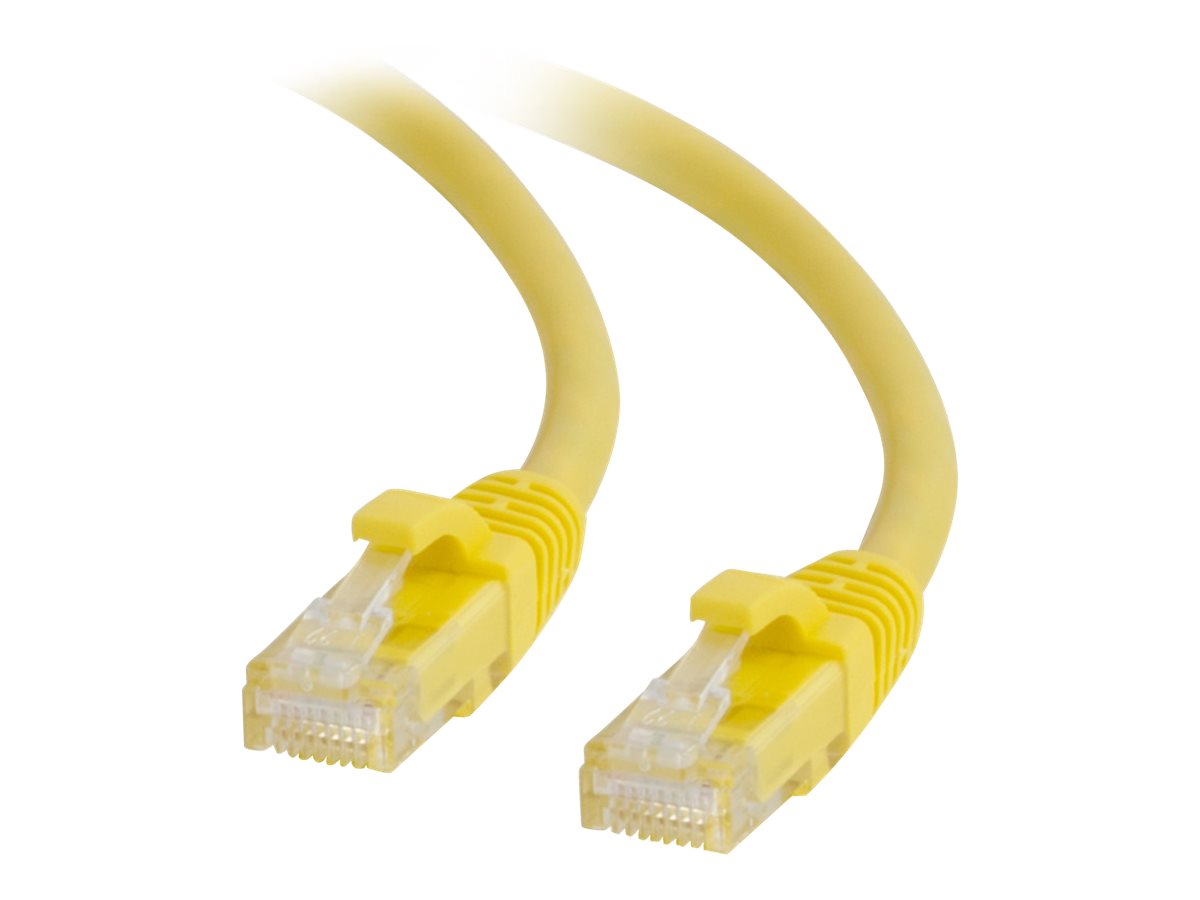 C2G 1ft Cat6a Snagless Unshielded (UTP) Network Patch Ethernet Cable-Yellow