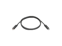 Lenovo - Thunderbolt cable (M) (M) - Thunderbolt 3 - 2.3 ft - black - CRU - for ThinkCentre M70s Gen 3; M75t Gen 2; ThinkCentre neo 70; ThinkPad P15v Gen 3; Z13 Gen 1