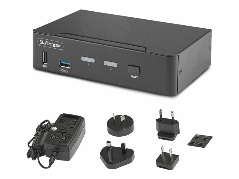StarTech.com Switch KVM DisplayPort 2 Ports - 8K 60Hz