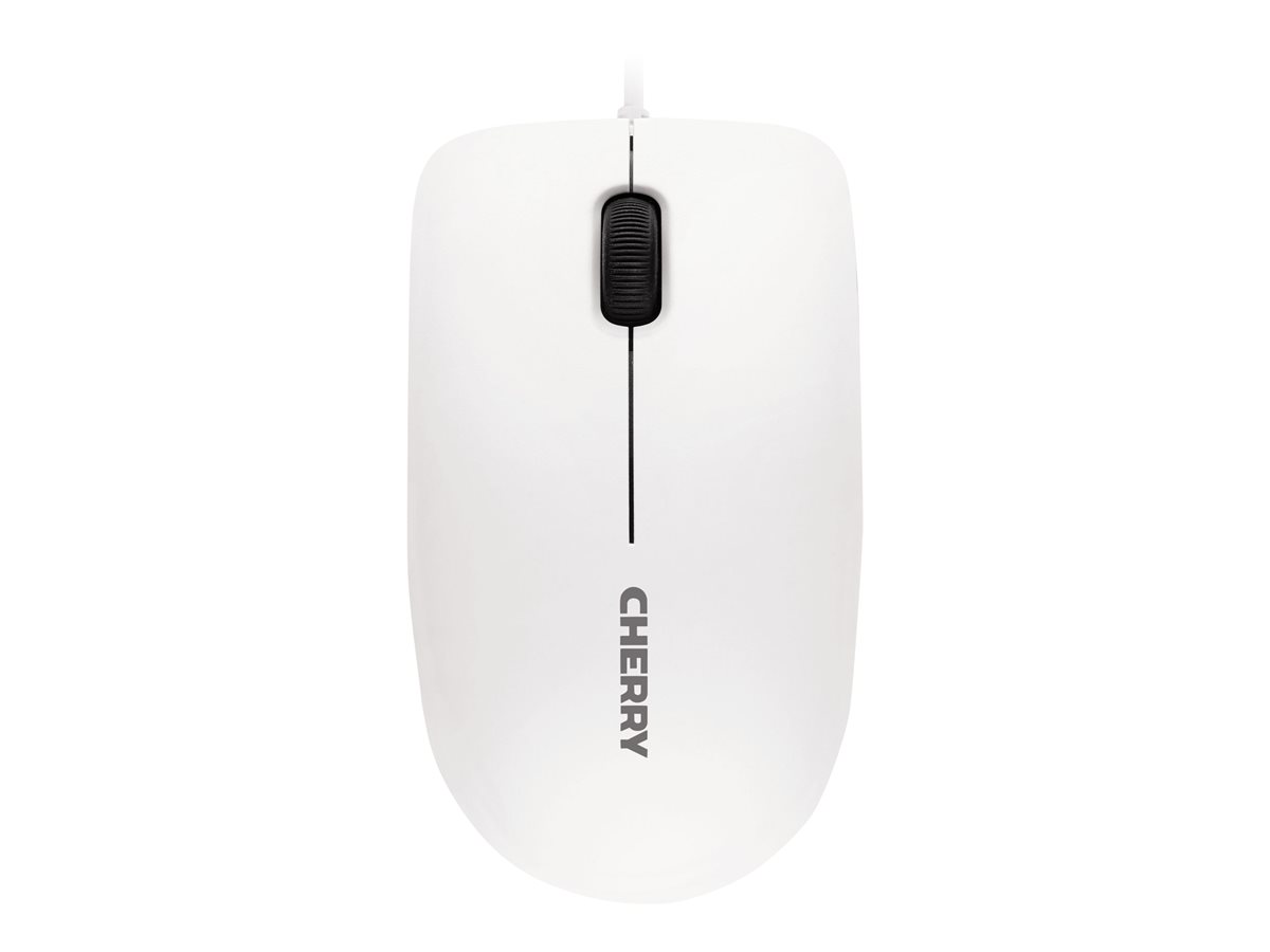 CHERRY MC 1000 - myš - USB - bílá (horní část), černá základna