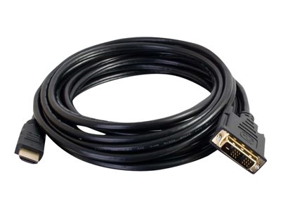 C2G 1.5m (5ft) HDMI to DVI Cable - HDMI to DVI-D Adapter Cable - 1080p - Adapter cable - DVI-D male to HDMI male - 1.5 m - shielded - black