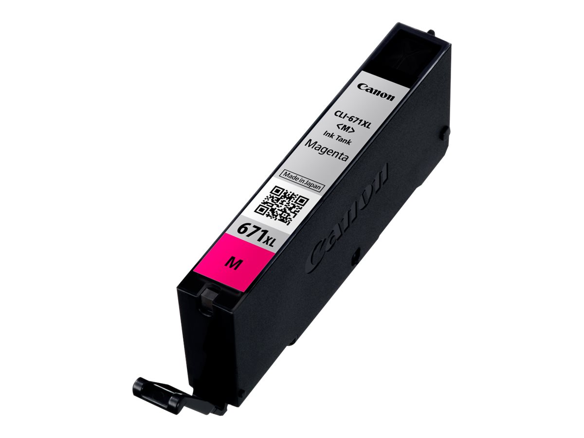 Canon CLI-671M XL Extra Large magenta original ink Product shot Right-angle 79850