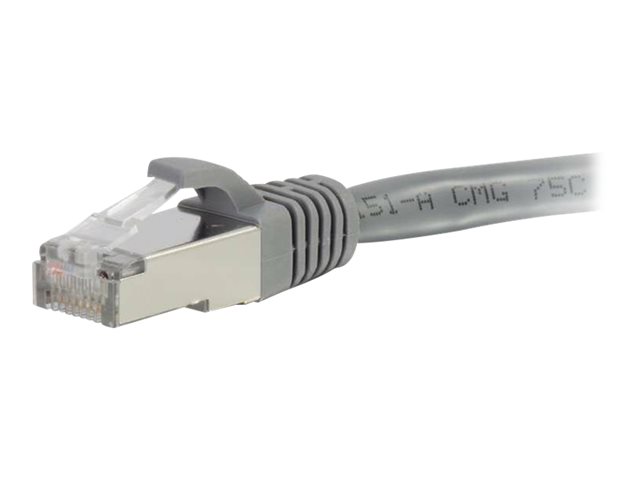 C2G Cat6a Booted Shielded (STP) Network Patch Cable - patch kabel - 2 m - šedá – foto 3