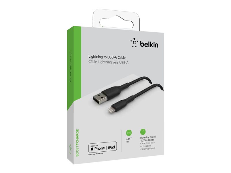 BELKIN Câble tressé Lightning USBA 1m