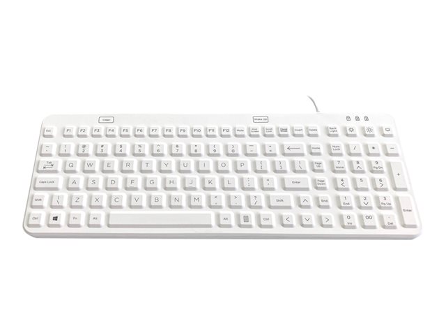 An image of Accuratus AccuMed Lux - keyboard - QWERTY - UK - pure white Input Device
