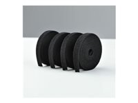 Startech - Fermeture adhésive - 4.6 m - noir (pack de 4)